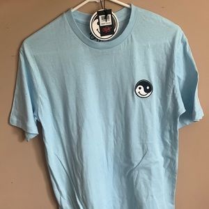 Men light blue t-shirt